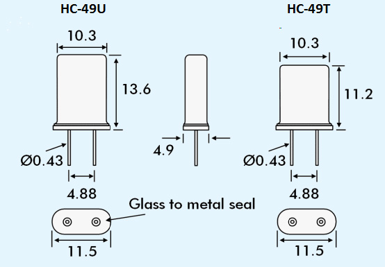 HC-49U/49T Series Crystal Resonator